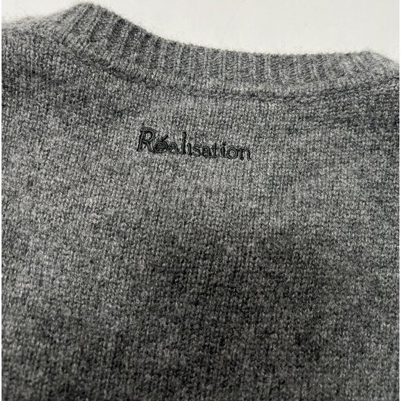 Realisation Par Knit Crewneck Sweater in Grey - Picture 3 of 3